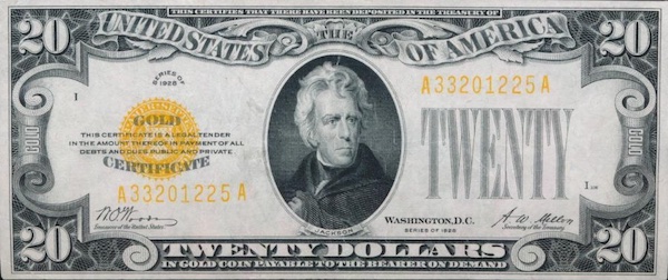 Small  Gold Certificates