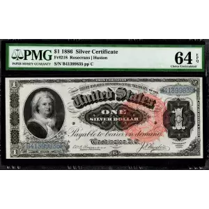 $1 1886 Large Red Silver Certificates 218 (2)