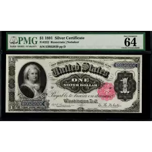$1 1891 Small red, scalloped Silver Certificates 222 (2)