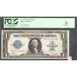 $1 1923 Blue Silver Certificates 237
