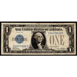 $1 1928 Blue seal Small Silver Certificates 1600
