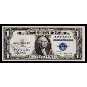 $1 1935-A blue seal. Small Silver Certificates 1609