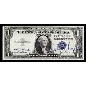 $1 1935-D blue seal. Small Silver Certificates 1613N