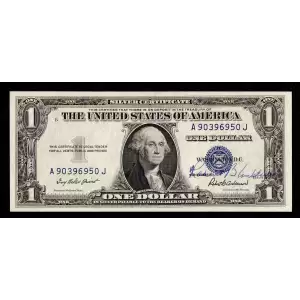 $1 1935-F blue seal. Small Silver Certificates 1615
