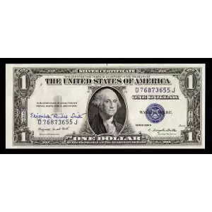 $1 1935-G blue seal. Small Silver Certificates 1617
