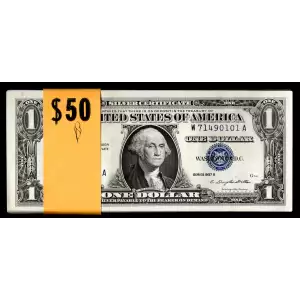 $1 1957-B blue seal. Small Silver Certificates 1621