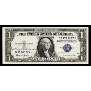$1 1957-B blue seal. Small Silver Certificates 1621