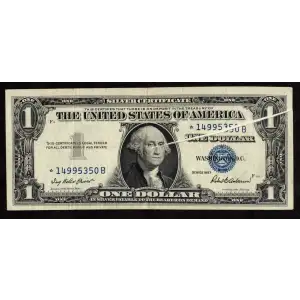 $1 1957 blue seal. Small Silver Certificates 1619*
