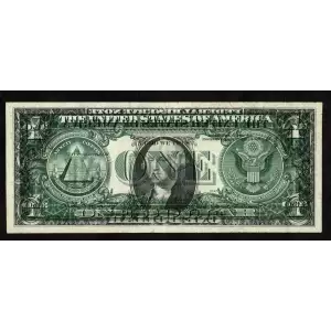 $1 1969-D. Green seal. Small Size $1 Federal Reserve Notes 1907-G