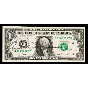 $1 1981 Green seal. Small Size $1 Federal Reserve Notes 1911-B