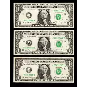 $1 1981 Green seal. Small Size $1 Federal Reserve Notes 1911-J