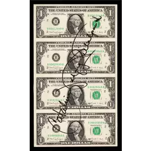 $1 1988-A. Green seal. Small Size $1 Federal Reserve Notes 1915-B