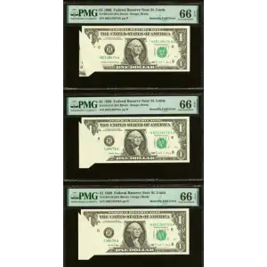 $1 1988 Green seal. Small Size $1 Federal Reserve Notes 1914-H