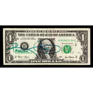 $1 2001 Green seal. Small Size $1 Federal Reserve Notes 1926-B