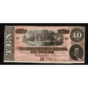 $10   Issues of the Confederate States of America CS-68