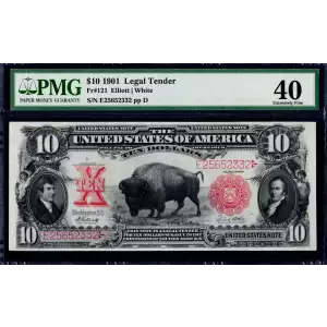 $10  Small Red, scalloped Legal Tender Issues 121