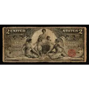 $2 1896 Small Red Silver Certificates 247