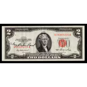 $2 1953 red seal. Small Legal Tender Notes 1509