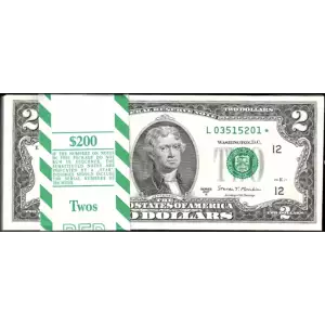 $2 2017-A STAR PACK 100 CONSECUTIVE STAR REPLACEMENT NOTES GEM 
