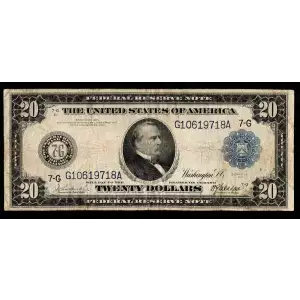 $20 1914 Red Seal Federal Reserve Notes 988