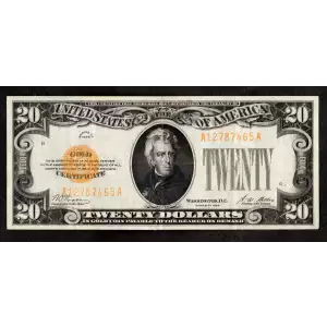 $20 1928 gold seal. Small Size Gold Certificates 2402