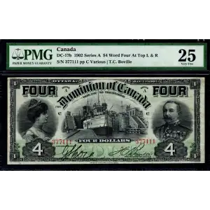 $4 1902 Dominion of Canada DC-17b 