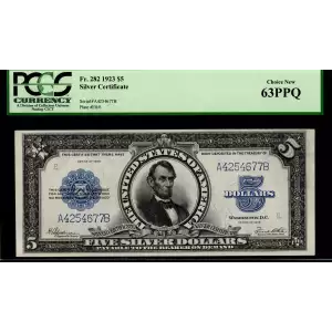 $5 1923 Blue Silver Certificates 282