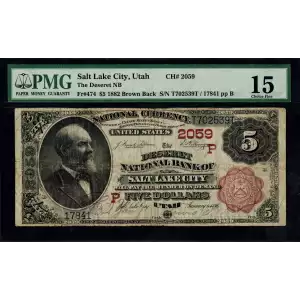 $5  Brown Seal and Brown Back Second Charter Period 474