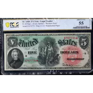 $5 Large Red Legal Tender Issues 64