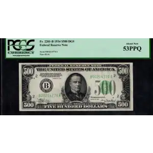 $500 1934  High Denomination Notes 2201-B