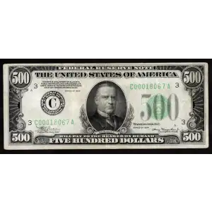 $500 1934  High Denomination Notes 2201-C