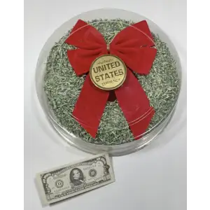 Shredded Currency Christmas Wreath (3)
