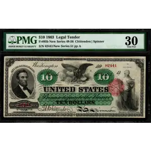 $10 New Series 48-56 above Type 2 Legal Tender Issues 95b