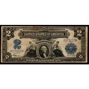 $2 1899 Blue Silver Certificates 258