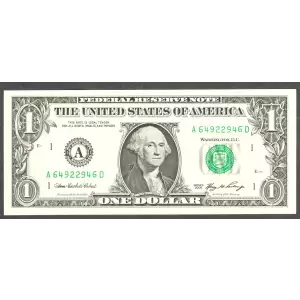 $1 2006 Green seal. Small Size $1 Federal Reserve Notes 1933-A