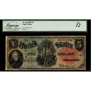 $5  Large Red Legal Tender Issues 64