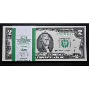 $2 2017-A. Green seal Small Size $2 Federal Reserve Notes 1941-B*