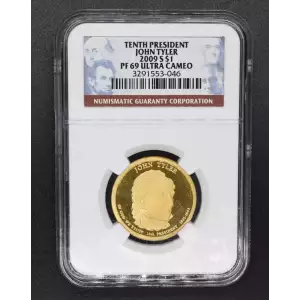 2009 JOHN TYLER TENTH PRESIDENT ULTRA CAMEO