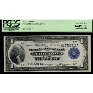 $1 1918  Federal Reserve Bank Notes 727