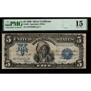 $5 1899 Blue Silver Certificates 281