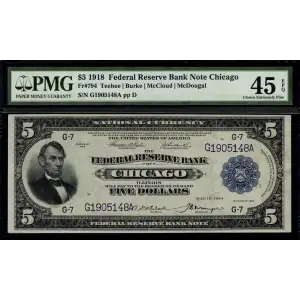 $5 1918  Federal Reserve Bank Notes 794