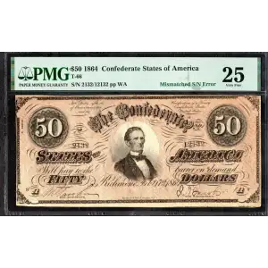 $50   Issues of the Confederate States of America CS-66