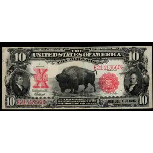 $10  Small Red, scalloped Legal Tender Issues 121