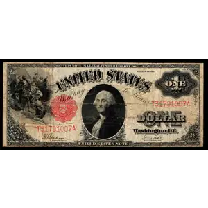$1 1917 Small Red, scalloped Legal Tender Issues 39