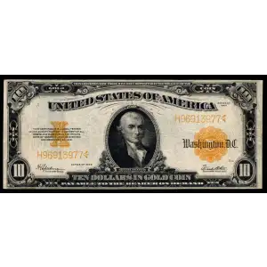 $10 1922 Gold Gold Certificates 1173