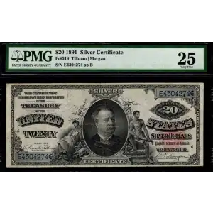 $20 1891 Small Red Silver Certificates 318