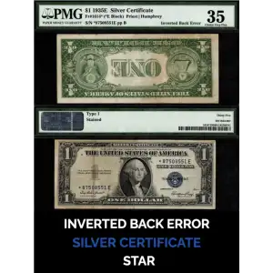 $1 1935-E blue seal. Small Silver Certificates 1614* (3)