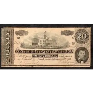 $20   Issues of the Confederate States of America CS-67