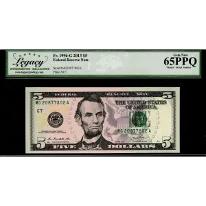 $5 2006  Small Size $5 Federal Reserve Notes 1993-C