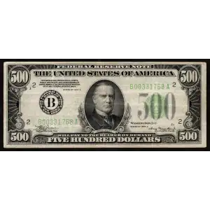 1934-A. $500 B00331768A